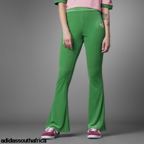 Green Adicolor 70s Flared Leggings Adidas Adidas South Africa