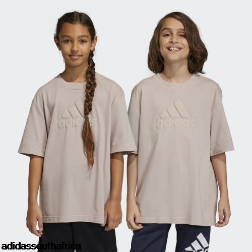 Future Icons Logo Piqua Tee Taupe Adidas Adidas South Africa