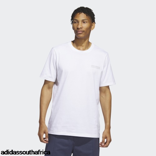 White 4.0 Circle Tee Adidas South Africa