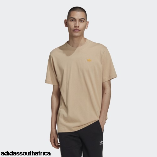 Varsity Loose Tee Beige Adidas South Africa