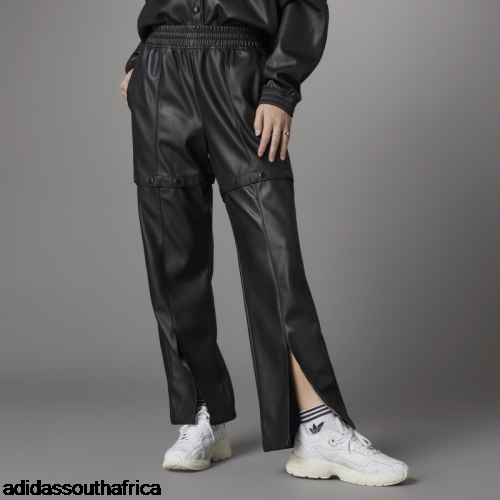 Black Always Original Faux Leather Track Pants Adidas Adidas South Africa