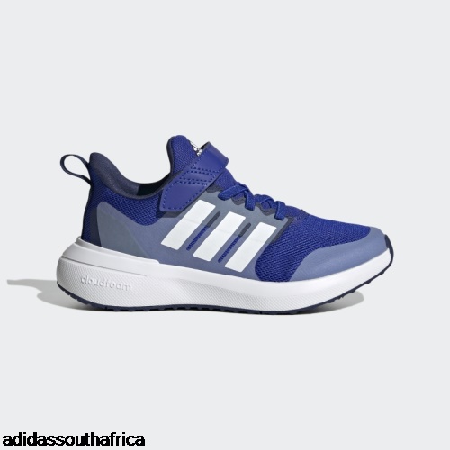 White FortaRun 2.0 Cloudfoam Elastic Lace Top Strap Shoes Adidas Shoes South Africa