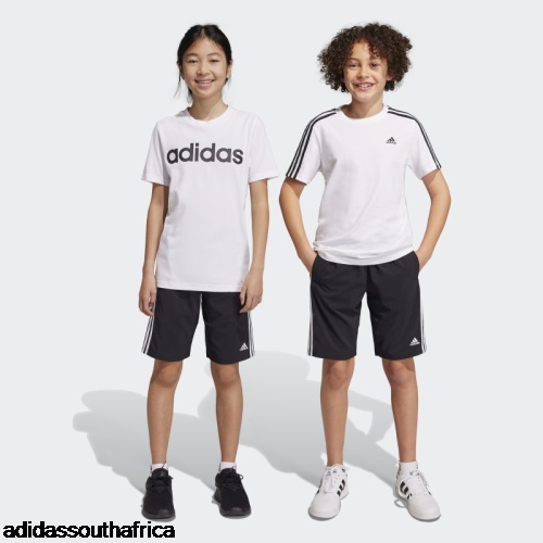 Hot Essentials 3-Stripes Woven Shorts White Adidas South Africa