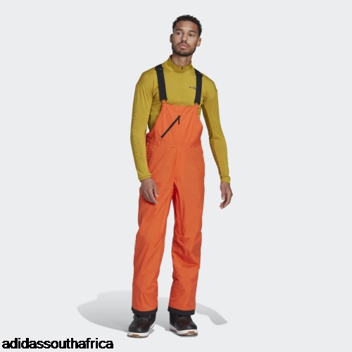 Resort Two-Layer Insulated Bib Tracksuit Bottoms Orange Adidas Adidas South Africa