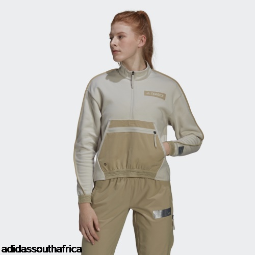 Terrex Hike Half-Zip Pocket Midlayer Sweatshirt Aluminium Adidas South Africa