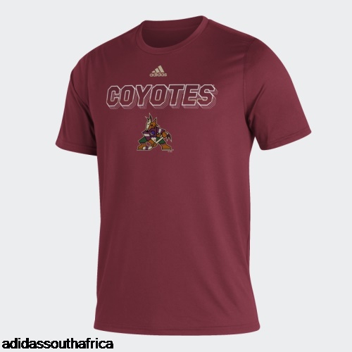 Coyotes Tee Burgundy Adidas South Africa