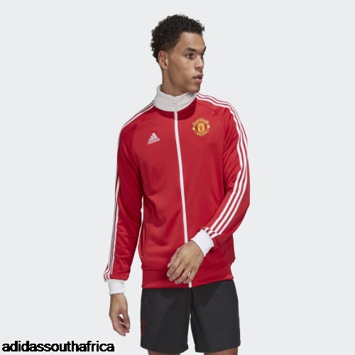 Real Red Manchester United 3-Stripes Track Top Adidas South Africa