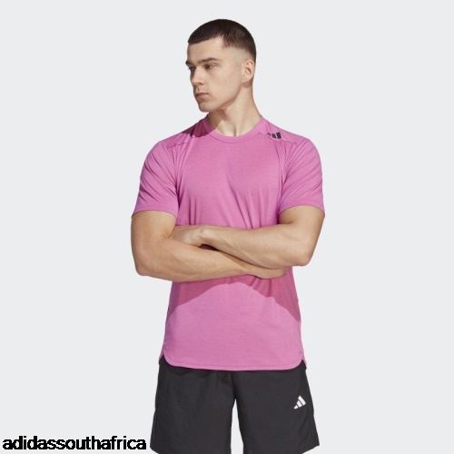 Fuchsia Designed for Training AEROREADY HIIT Color-Shift Training Tee Adidas South Africa