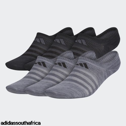 Superlite Super-No-Show Socks 6 Pairs Grey Adidas South Africa