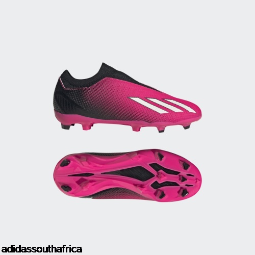 X Speedportal.3 Laceless Firm Ground Boots Pink Adidas Shoes South Africa