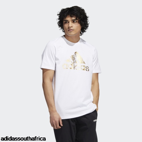 Liquid Foil Badge of Sport Graphic Tee White Adidas South Africa