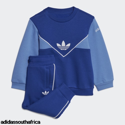 Blue Adicolor Crew Set Adidas South Africa