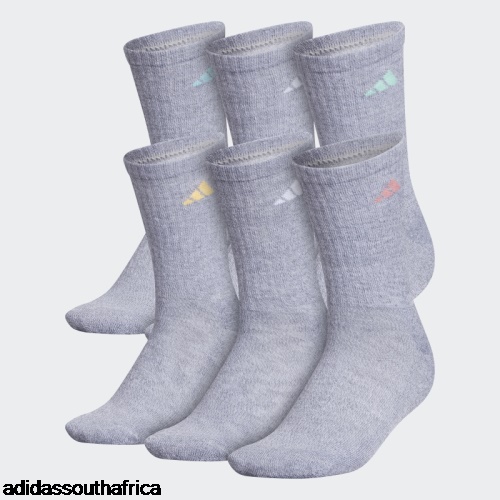 Medium Grey Athletic Crew Socks 6 Pairs Adidas Adidas South Africa