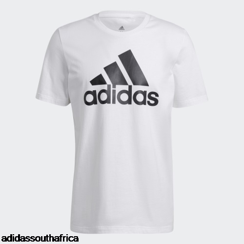 White Essentials Big Logo Tee Adidas South Africa