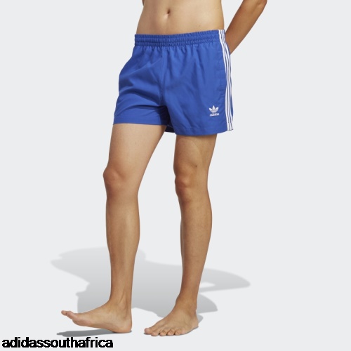 Blue Originals Adicolor 3-Stripes Short Length Swim Shorts Adidas South Africa