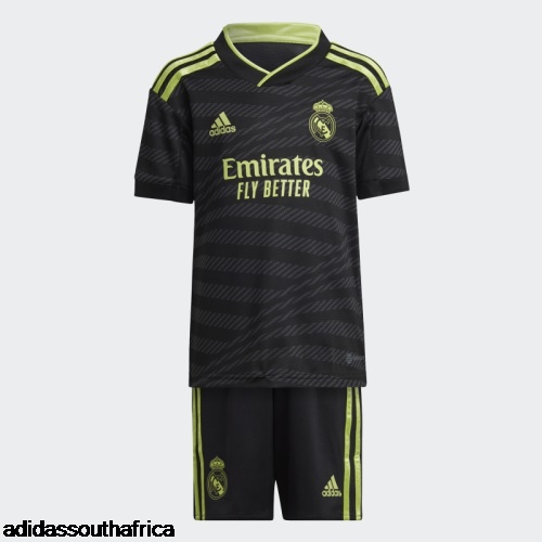 Black Real Madrid 22/23 Third Mini Kit Adidas South Africa