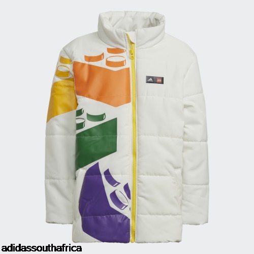 White Fashion x Classic LEGO Winter Padded Jacket Adidas South Africa