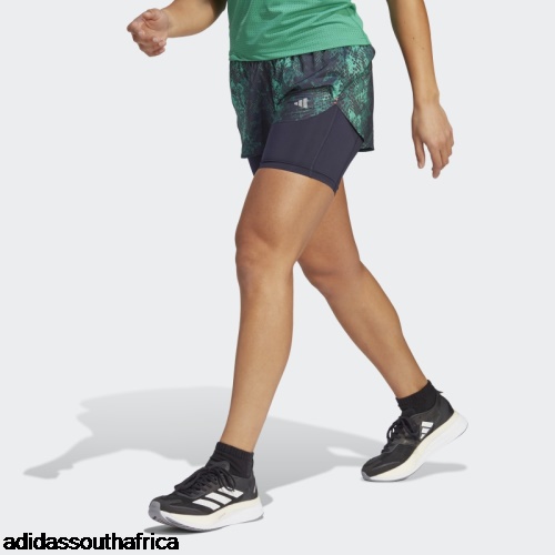 Black Run Fast 2-in-1 Shorts Adidas Adidas South Africa