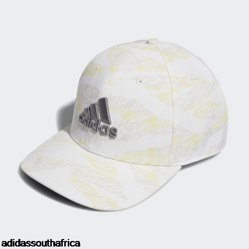 White Tour Print Hat Adidas South Africa