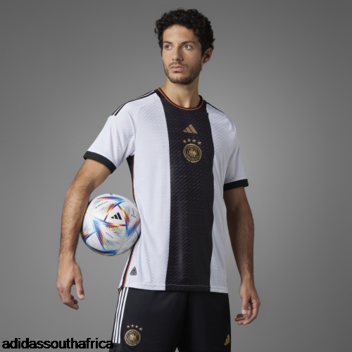 White Germany 22 Home Authentic Jersey Adidas South Africa