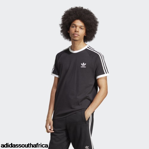 Black Adicolor Classics 3-Stripes Tee Adidas Adidas South Africa