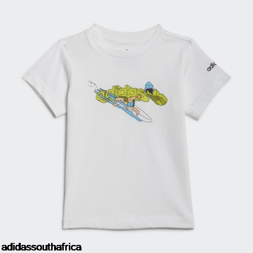 Graphic Stoked Beach T-Shirt White Adidas Adidas South Africa