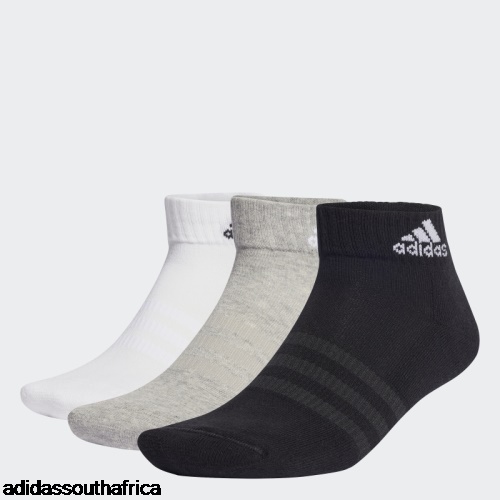 Medium Grey Cushioned Sportswear Ankle Socks 6 Pairs Adidas South Africa