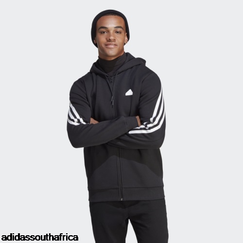 Future Icons 3-Stripes Full-Zip Hoodie White Fashion Adidas South Africa