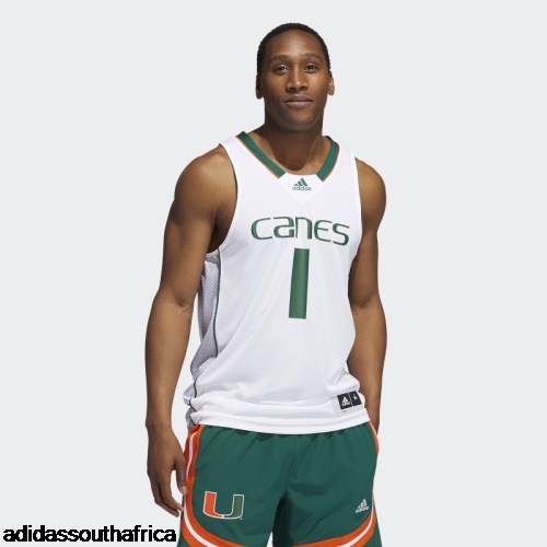 Hurricanes NCAA Swingman Jersey White Adidas South Africa