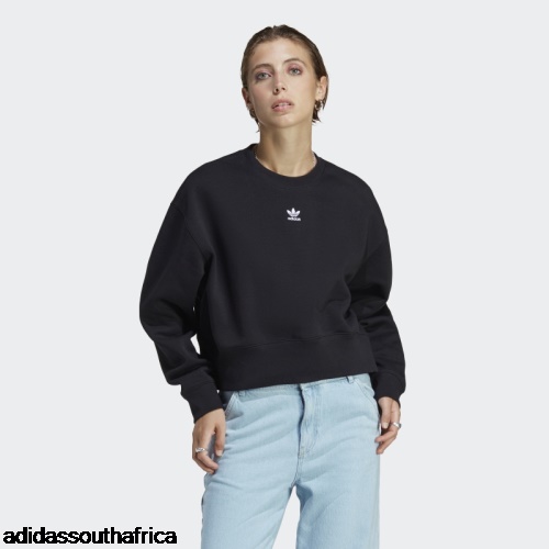 Adicolor Essentials Crew Sweatshirt Black Adidas South Africa