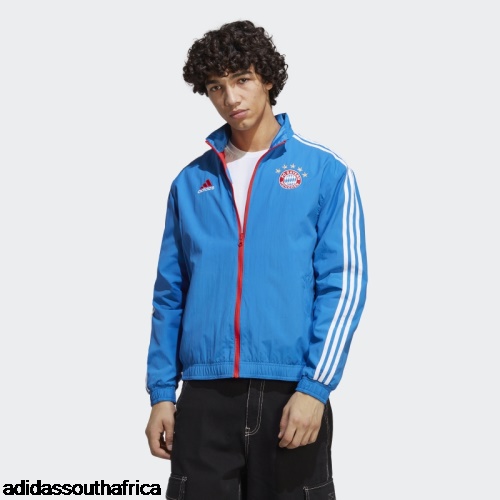 FC Bayern Anthem Reversible Jacket Royal Adidas South Africa