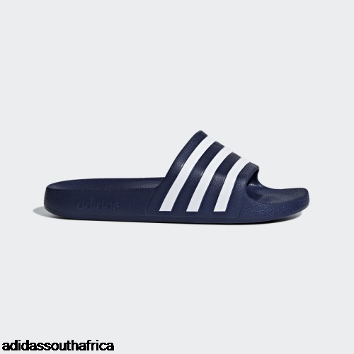 Dark Blue Adilette Aqua Slides Adidas Shoes South Africa