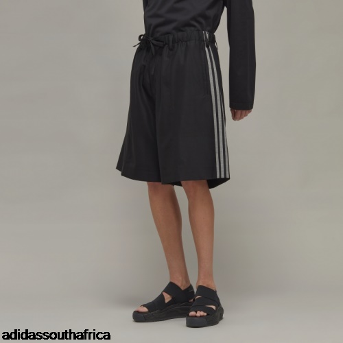 Y-3 3-Stripes Refined Wool Tailored Shorts Adidas Adidas South Africa