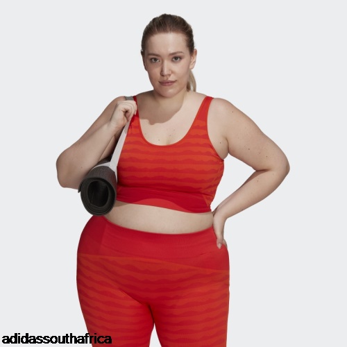 Orange Marimekko AEROKNIT Light-Support Bra (Plus Size) Adidas Adidas South Africa