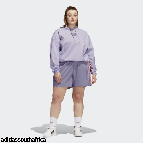 Hoop York City Pinned Shorts (Plus Size) Tech Purple Adidas Adidas South Africa