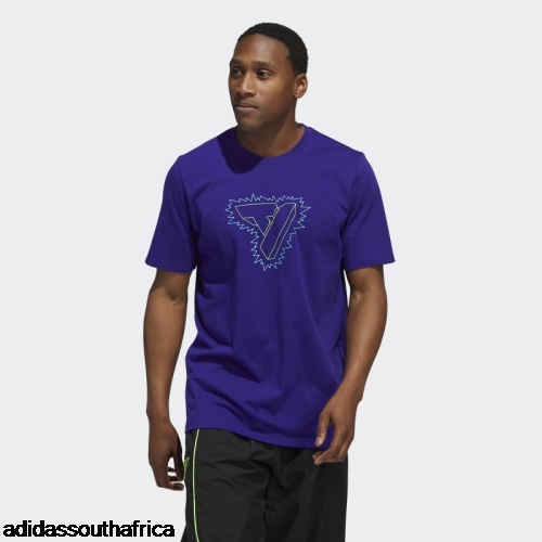 Purple Trae Graphic Tee Adidas South Africa