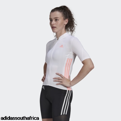 White The Short Sleeve Cycling Jersey Adidas Adidas South Africa