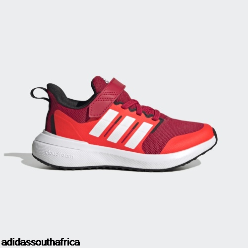 Scarlet FortaRun 2.0 Cloudfoam Elastic Lace Top Strap Shoes Adidas Shoes South Africa