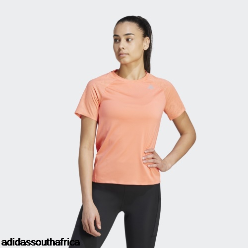 Coral Adizero Running T-Shirt Adidas South Africa