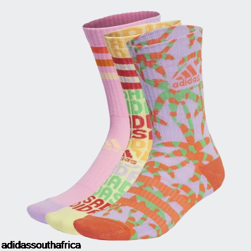 x FARM Rio Crew Socks 3 Pairs Multicolor Hot Adidas South Africa