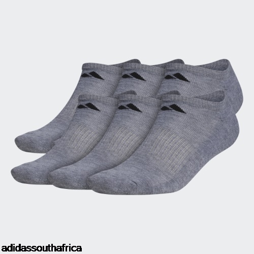 Athletic Cushioned No-Show Socks 6 Pairs Medium Grey Adidas South Africa