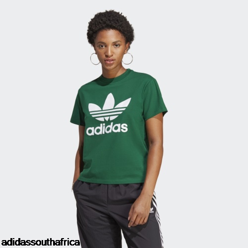 Adicolor Classics Trefoil Tee Dark Green Adidas Adidas South Africa