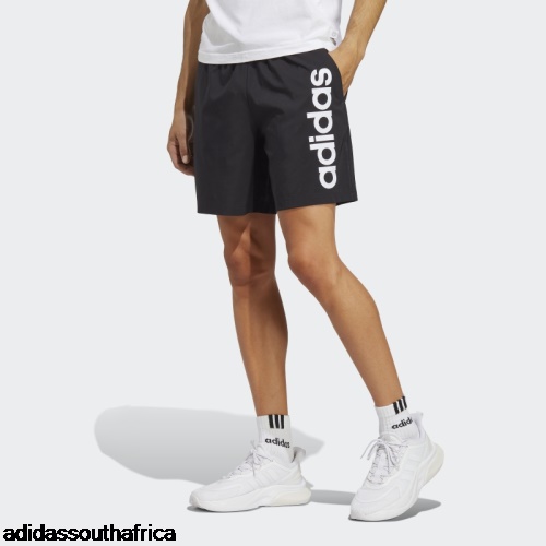 AEROREADY Essentials Chelsea Linear Logo Shorts Black Fashion Adidas South Africa