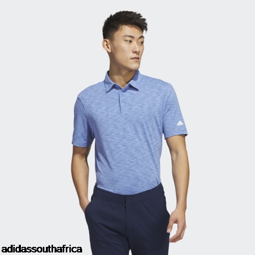 Blue Space Dye Golf Polo Shirt Adidas South Africa