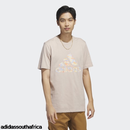 Taupe Camo Short Sleeve Tee Adidas Adidas South Africa