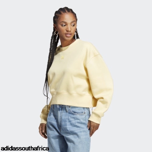 Yellow Adicolor Essentials Crew Sweatshirt Adidas Adidas South Africa