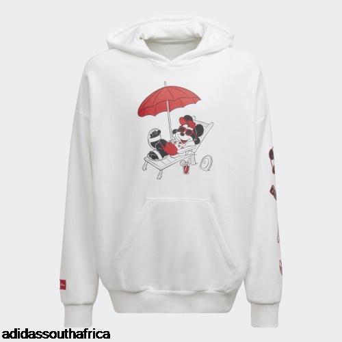 White Disney Mickey and Friends Hoodie Adidas Adidas South Africa