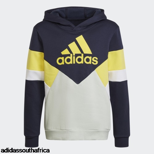 Colorblock Fleece Hoodie Ink Adidas Adidas South Africa