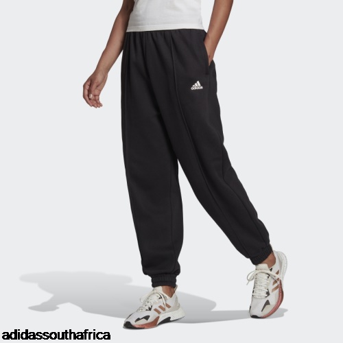 Essentials Studio Fleece Pants Black Adidas South Africa