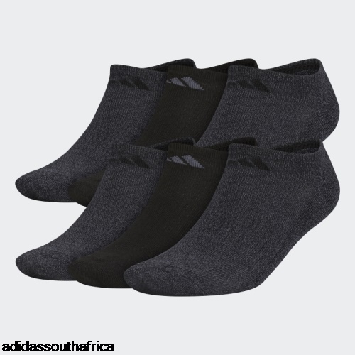 Athletic No-Show Socks 6 Pairs Black Adidas South Africa